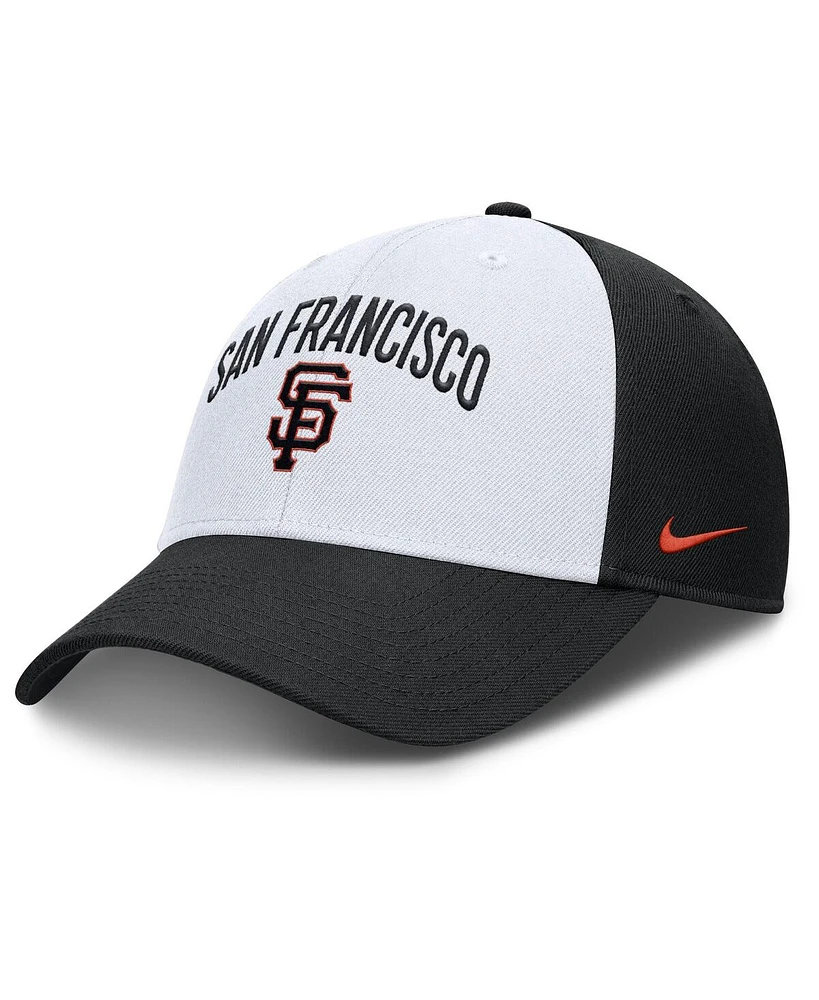 Nike Men's White/Black San Francisco Giants Club Performance Adjustable Hat