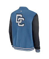 Nike Men's Blue Washington Nationals 2025 City Connect Authentic Collection Full-Zip Dugout Bomber Jacket