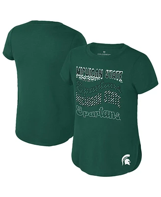 Colosseum Big Boys and Girls Green Michigan State Spartans Rogan T-Shirt