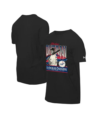 New Era Men's Shohei Ohtani Black Los Angeles Dodgers Batter Up T-Shirt