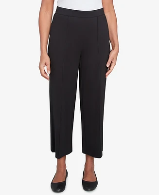 Alfred Dunner Petite Natural Instinct Flat Front Relaxed Ankle Pant