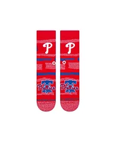 Stance Men's and Women's Philadelphia Phillies Squeeze Tri-Blend Knit Crew Socks