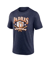 Fanatics Men's Heather Navy San Diego Padres Home Team Tri-Blend T-Shirt