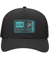 Fanatics Men's Black San Jose Sharks Training Camp Fitted Hat