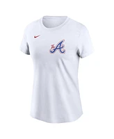 Nike Women's Ronald Acuna Jr. White Atlanta Braves 2024 City Connect Fuse Name Number T-Shirt