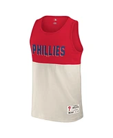 Fanatics Men's Red Philadelphia Phillies Color Block Tank Top