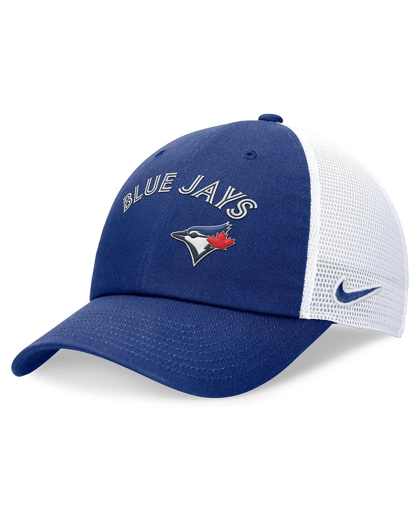 Nike Men's Royal Toronto Blue Jays Wordmark Adjustable Trucker Hat