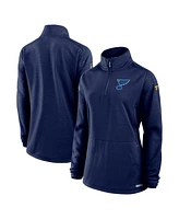 Fanatics Women's Navy St. Louis Blues Authentic Pro Rink Lightweight Quarter-Zip Pullover Top