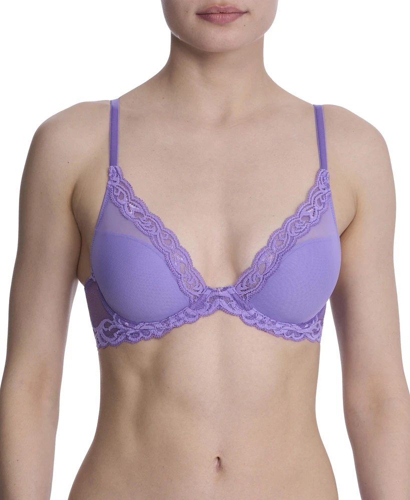 Natori Women's Feathers Lace Plunge T-Shirt Bra