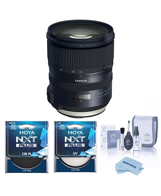 Tamron Sp 24-70mm f/2.8 Di Vc Usd G2 Lens for Canon Ef, Bundle with Hoya 82mm Uv and Cpl Filters