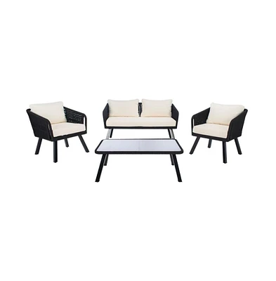 Kerson 4PC Rope Living Set