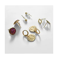 Sohi Women's Everyday Stud Earrings Set