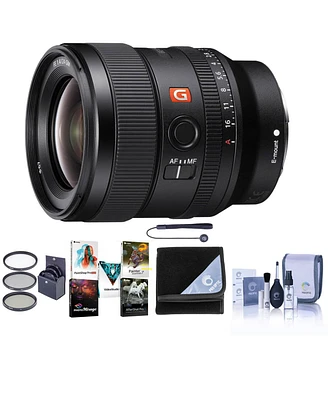 Sony Fe 24mm F/1.4 Gm (G Master) E Mount Lens - Bundle With 67mm Filter Kit, Lens Wrap, Capleash Ii, Cleaning Kit, Pc Software Package