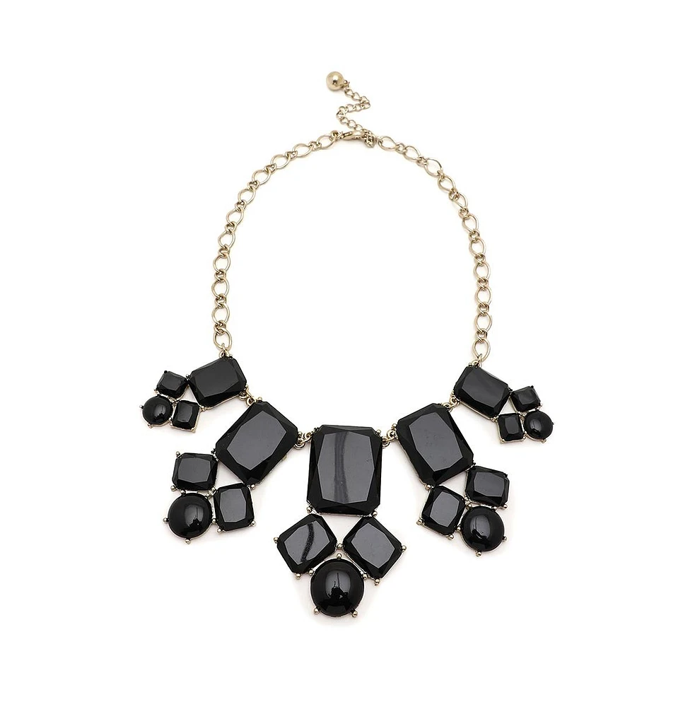 Sohi Women's Gold Plated Designer Stone Necklace
