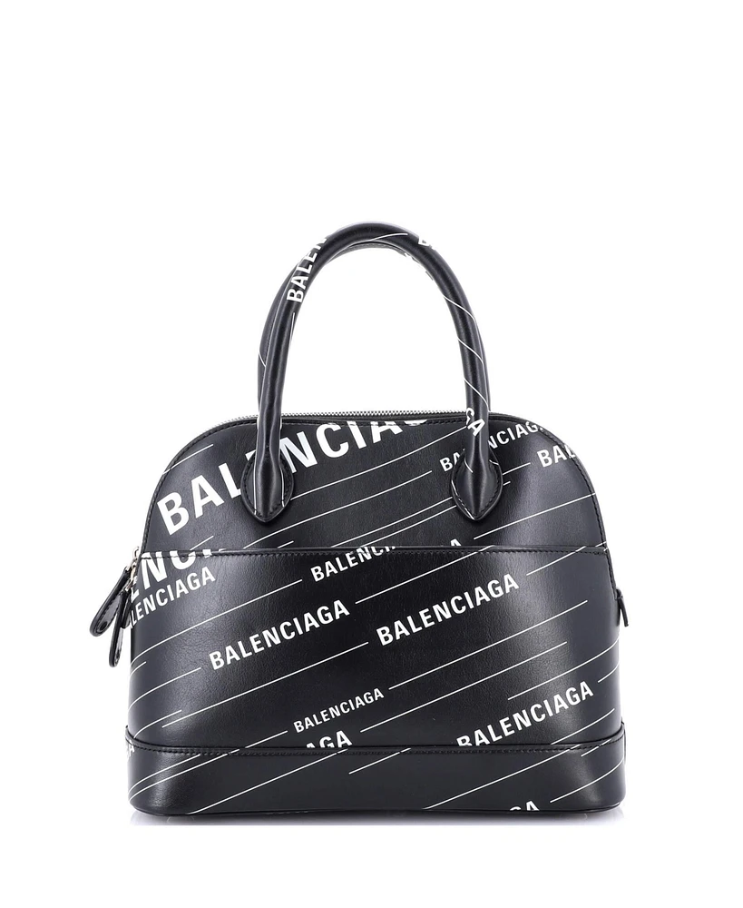 Pre-Owned Balenciaga Logo Ville Bag Leather