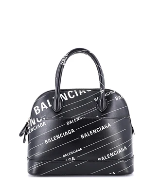 Pre-Owned Balenciaga Logo Ville Bag Leather