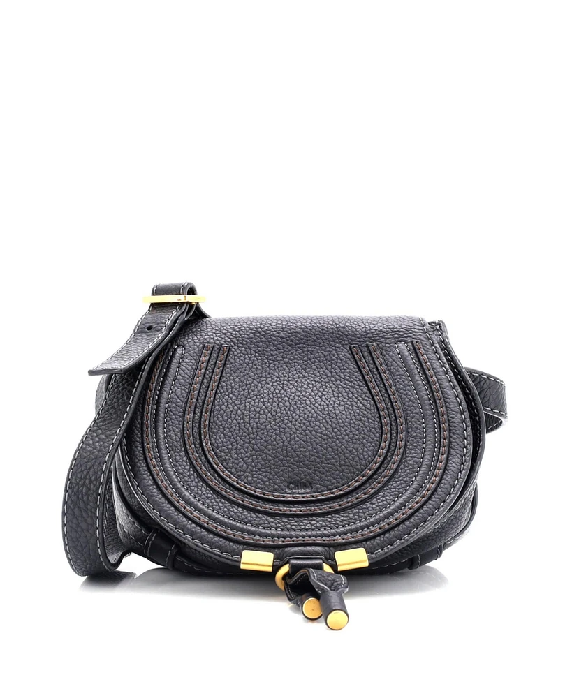 Pre-Owned Chloe Small Marcie Crossbody Bag Leather