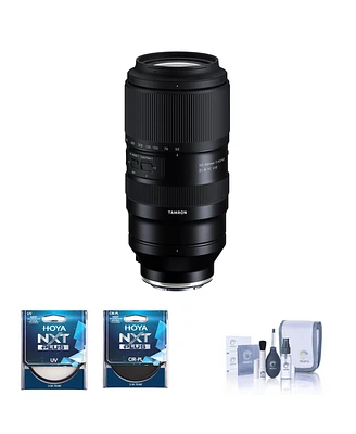 Tamron 50-400mm f/4.5-6.3 Di Iii Vc Vxd Lens for Sony E Bundle with Hoya Nxt Plus 67mm Multi-Coated Circular Polarizer Lens and Uv Filters, Cleaning K
