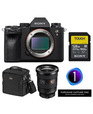 Sony Alpha a9 Ii Mirrorless Camera with Fe 16-35mm f/2.8 Gm Ii G Master Lens, Bundle with 128GB Memory Card, Shoulder Bag and Capture One Pro Subscrip
