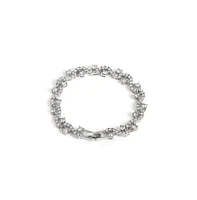 Sohi Women's Floral Stone Statement Bracelet