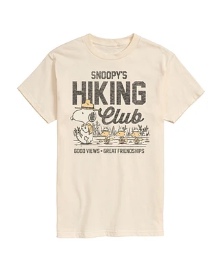 Airwaves Men's Peanuts Snoopy Hiking Club Short Sleeve T-Shirt