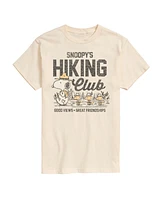 Airwaves Men's Peanuts Snoopy Hiking Club Short Sleeve T-Shirt