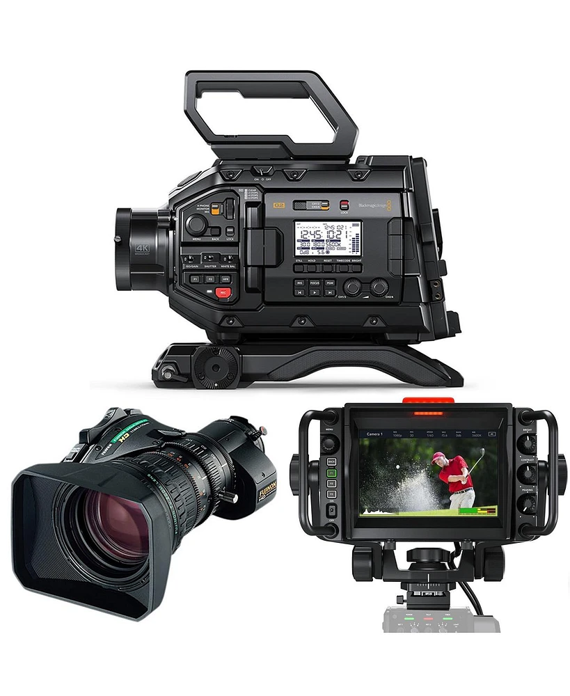 Blackmagic Design Ursa Broadcast G2 Camera, Bundle with XA20sx8.5BERM-K3 8.5-170mm f/1.8-2.7 Eng Lens and Ursa Studio Viewfinder G2