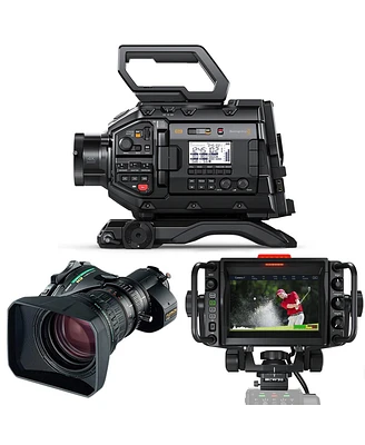 Blackmagic Design Ursa Broadcast G2 Camera, Bundle with XA20sx8.5BERM-K3 8.5-170mm f/1.8-2.7 Eng Lens and Ursa Studio Viewfinder G2