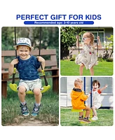440 Pounds Kids Swing Set with Two Swings and One Glider
