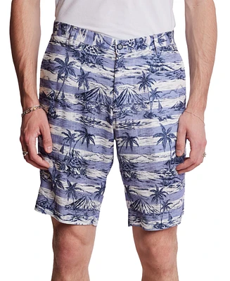 Paisley & Gray Men's Felix Slim Fit Printed 8-1/2" Shorts