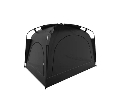 Ayamaya Sanctuary Full Size Indoor Blackout Bed Tent – Privacy Sleep Canopy with Dual Doors, Mesh Windows & iPad Holder – Easy Setup, Li