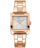 Dkny Women's City Midi Rose Gold-Tone Stainless Steel Bracelet Watch, 35mm
