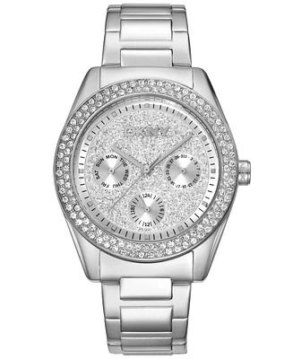 Dkny Women's Chambers Multi-Function Chronograph Stainless Steel Bracelet Watch, 36mm