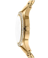 Dkny Women's Parsons Glitz Gold-Tone Stainless Steel Bracelet Watch