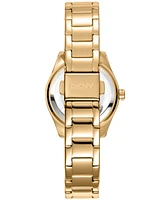 Dkny Women's Chambers Glitz Gold-Tone Stainless Steel Bracelet Watch, 30mm