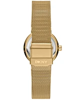 Dkny Women's Eastside Gold-Tone Stainless Steel Bracelet Watch, 28mm