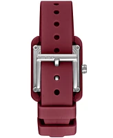 Dkny Women's City Sport Dark Red Silicone Strap Watch, 37mm