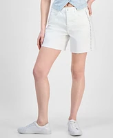 And Now This Women's High-Rise Stud-Trim Denim Shorts, Exclusively at Macy's