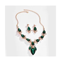 Sohi Women's Gold Plated Designer Stone Jewellery Set