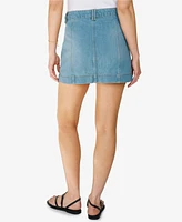 Sanctuary Women's All Buttoned Up Denim Mini Skirt