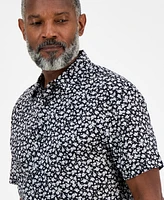 Michael Kors Men's Small Multi Floral Patterned Short-Sleeve Shirt