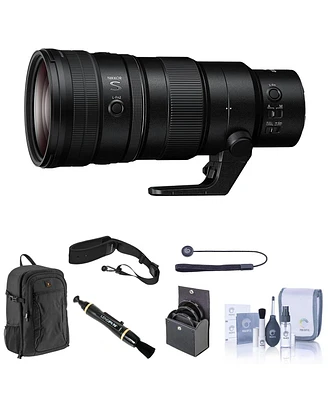 Nikon Nikkor Z 400mm f/4.5 Vr S Lens Bundle with Backpack, 95mm Filter Kit, Camera Strap, Lens Cleaner, Cleaning Kit, Lens Cap Tether