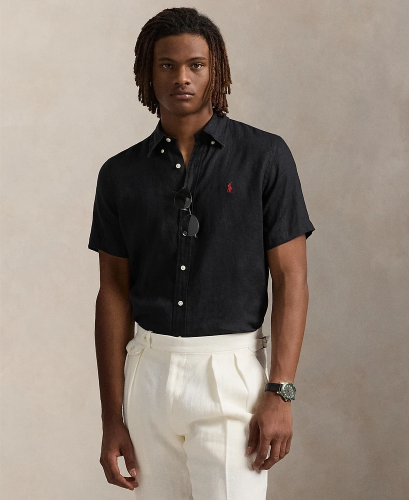 Polo Ralph Lauren Men's Short-Sleeve Linen Button-Up