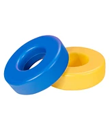 Gymax Jumbo 4-to-Score Game Set Giant 4 in A Row Kids Adults 42 Jumbo Rings
