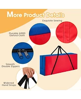 Gymax Giant 4-In-a-Row 4-to-Score Game with bag Indoor Outdoor Party Family Time Game