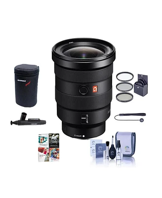 Sony Fe 16-35mm f/2.8 Gm Lens for Sony E, Bundle with ProOptic 82mm Filter Kit, Lens Pouch, Cleaning Kit, Cap Tether, Lens Cleaner, Pc Software Kit