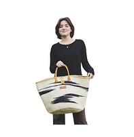 Balance Peace Handmade Sisal Straw Basket Tote Bag