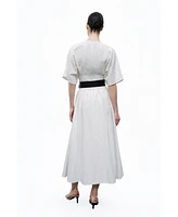 Nocturne Women's Belted Midi Dress