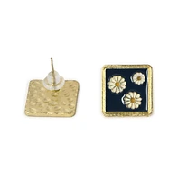 Sohi Women's Gold Plated Designer Stud Earrings