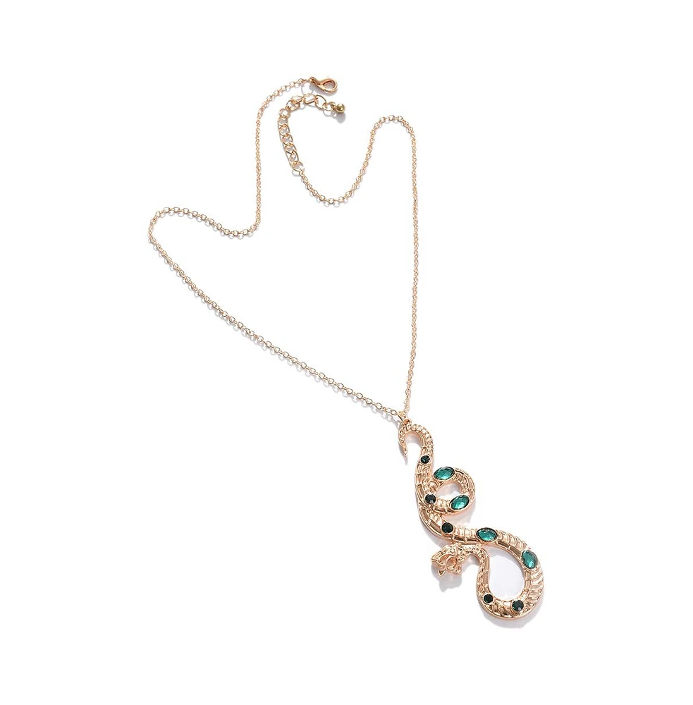 Sohi Women's Snakehead Pendant Necklace
